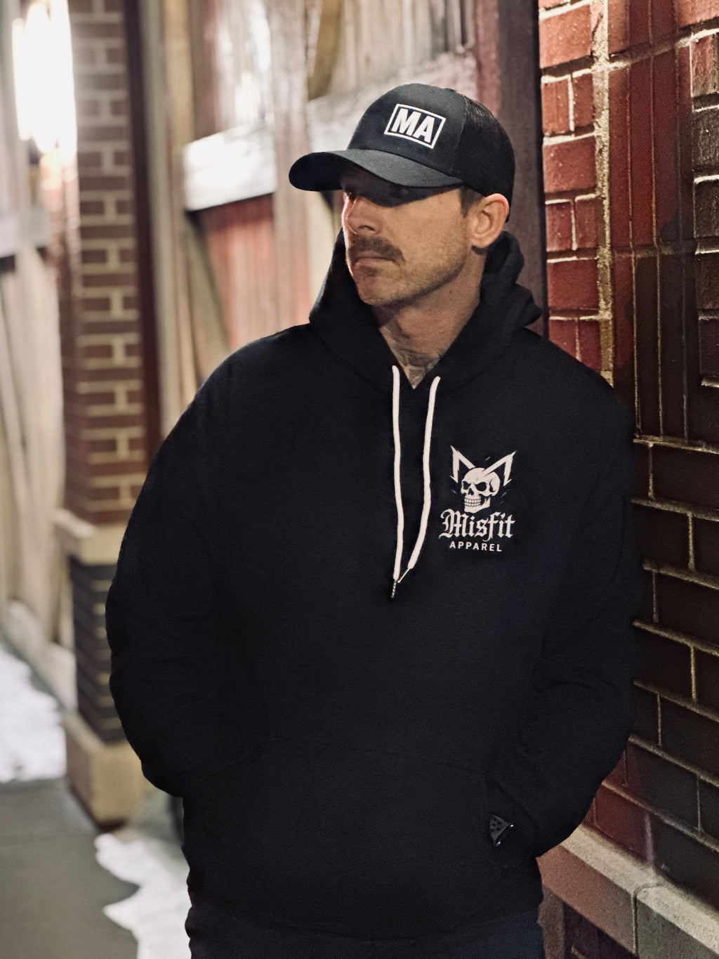 The "Shadow Crest" Hooded Sweatshirt | Lifestyle by Misfit Apparel